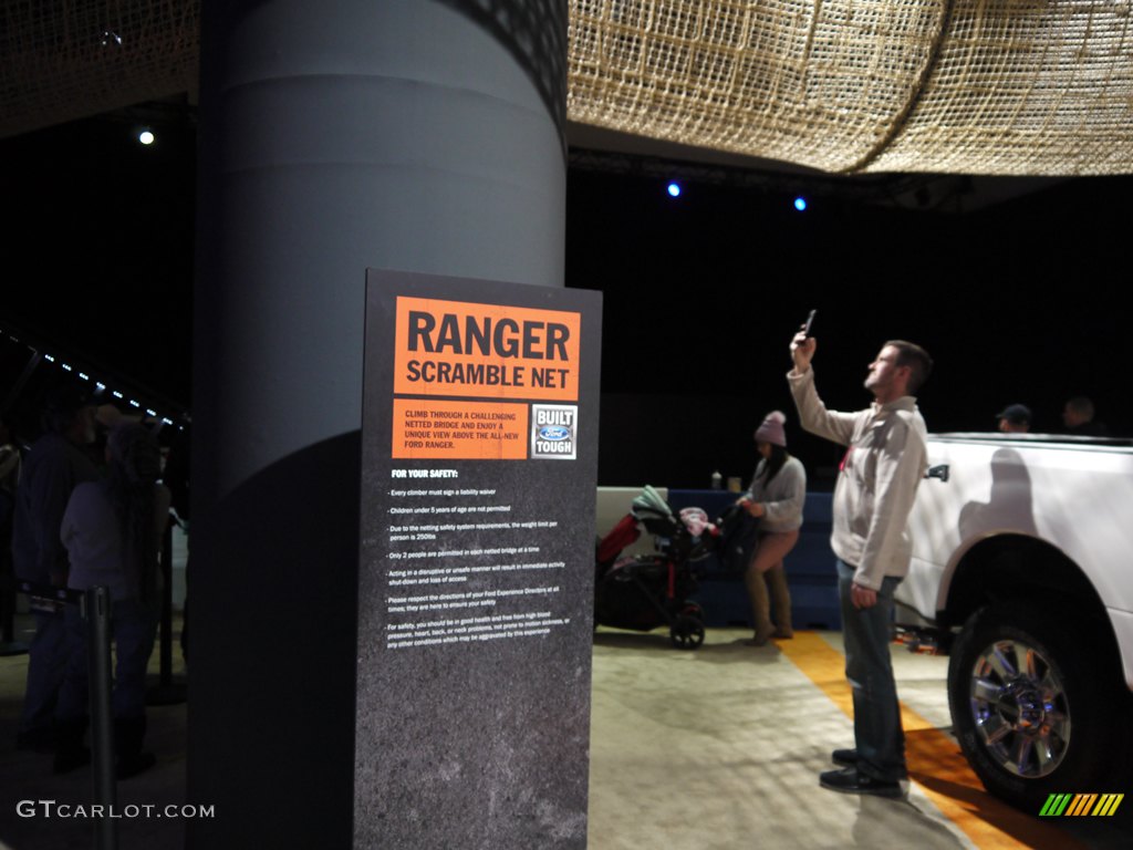 Ranger Scramble Net. A fun family activity at the Ford display. 