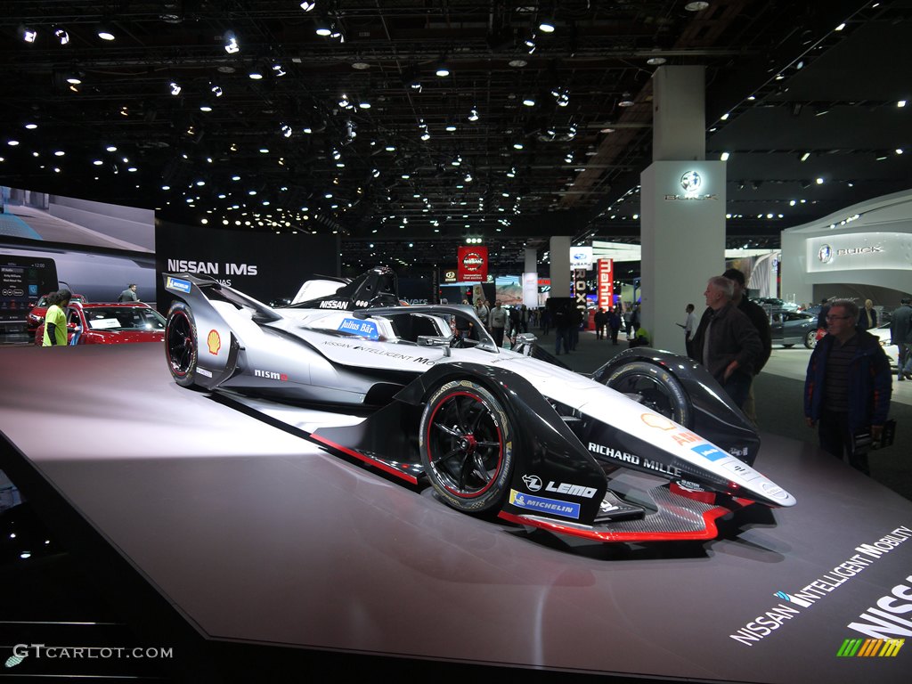 Nissan all electric FIA Formula E race car.