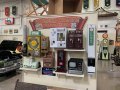 A collection of vintage coin operated vending machines.