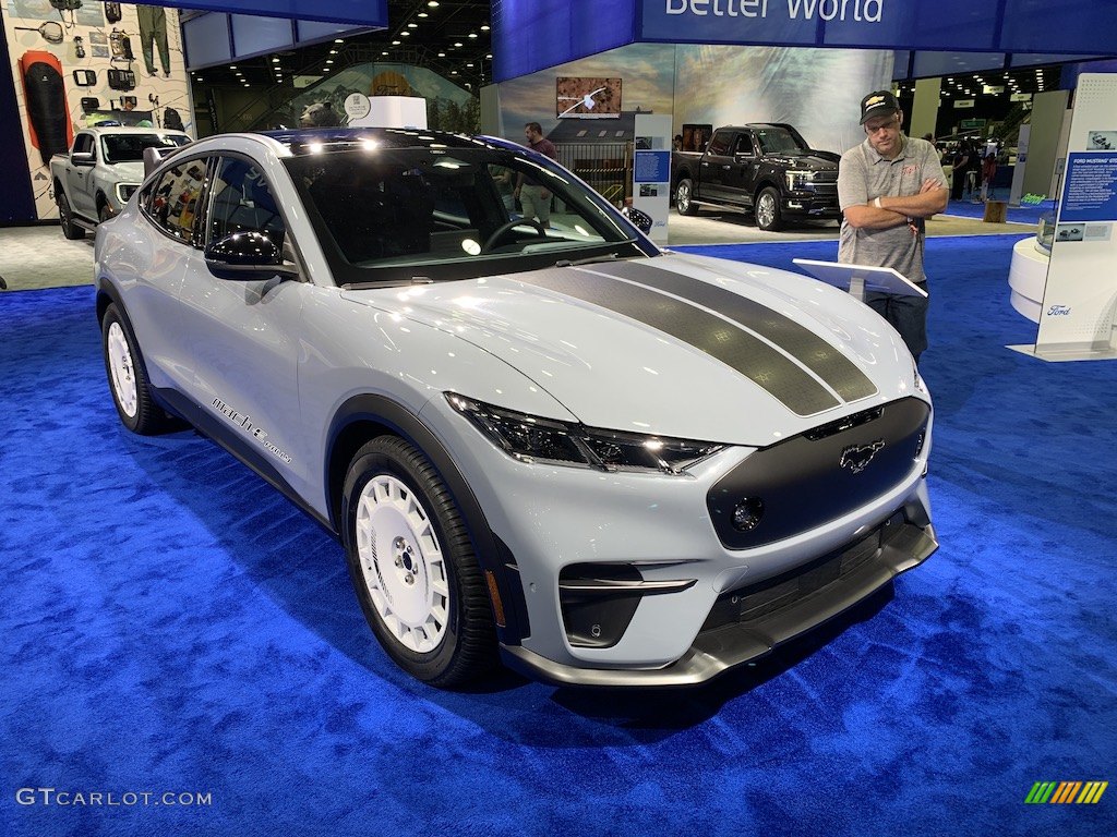 2024 Ford Mach-E Rally-dual electric motors-480 horsepower-650 pound-feet of torque-20mm of lift-around $65,000