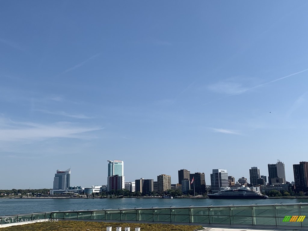 A view of our neighbors across the river from the roof parking lot