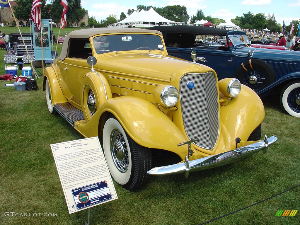 1935 Lincoln Model K Convertable Coupe