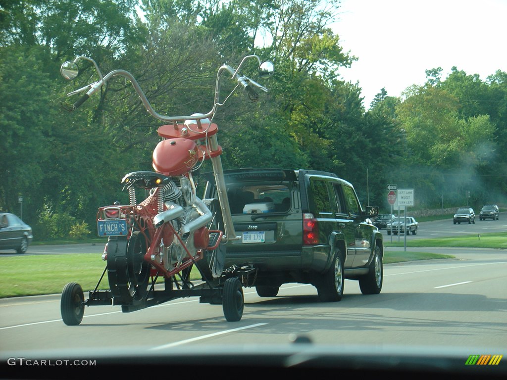 A very large motorcycle