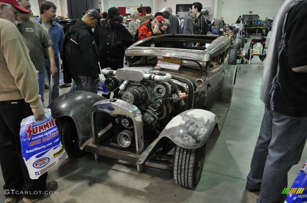 In a chopped and slamed 1931 Ford