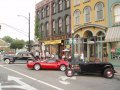 Ferrari and Ford meet on the stree