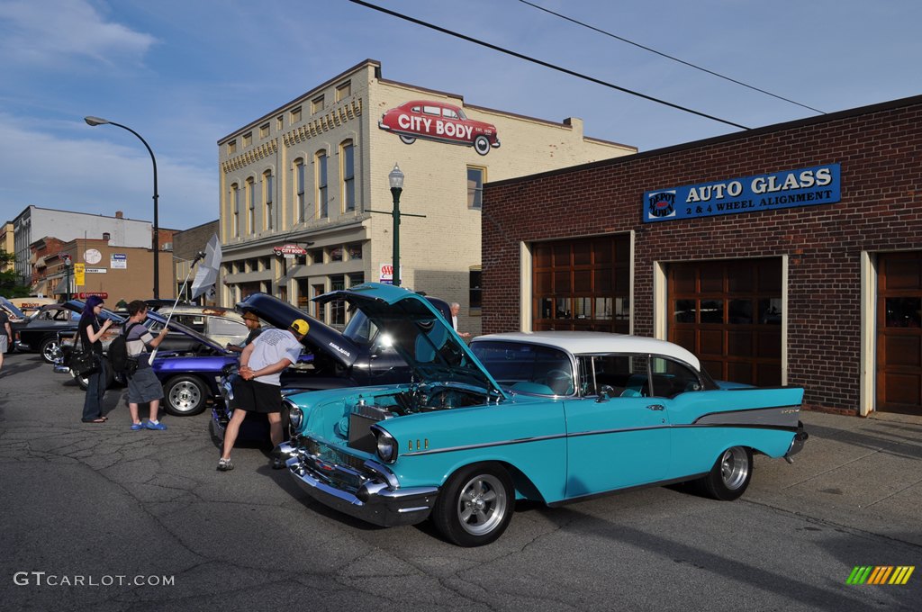 Turquoise 57 Chevy