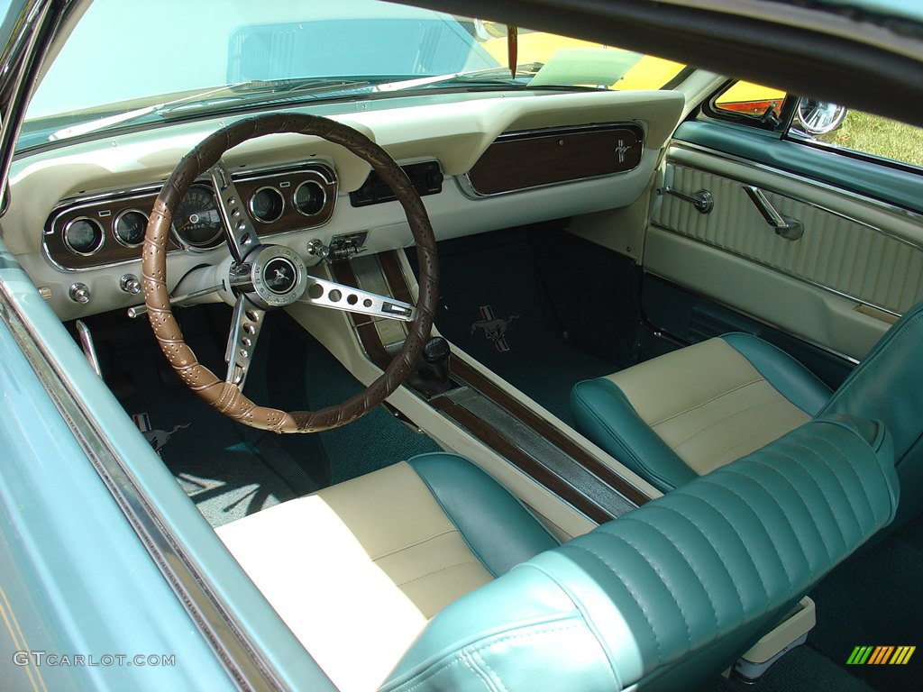 1966 Ford Mustang Turquoise Interior