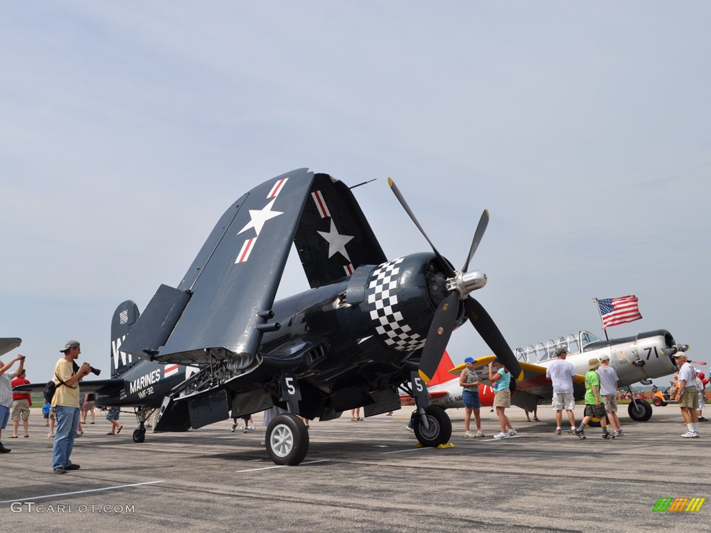 The Vought F4U Corsair, Powered by the Pratt & Whitney R-2800 Double Wasp 46 Liter Air-Cooled Radial 18 Cylinder Aircraft Engine