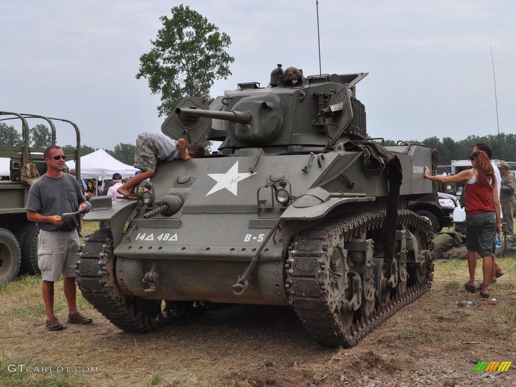 M3 Stuart Light Tank, Armed with a 37mm Cannon and Browning .30 Caliber Machine Gun