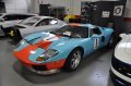 A Ford GT Race Car in the Gulf Oil Blue/Orange Racing Colors