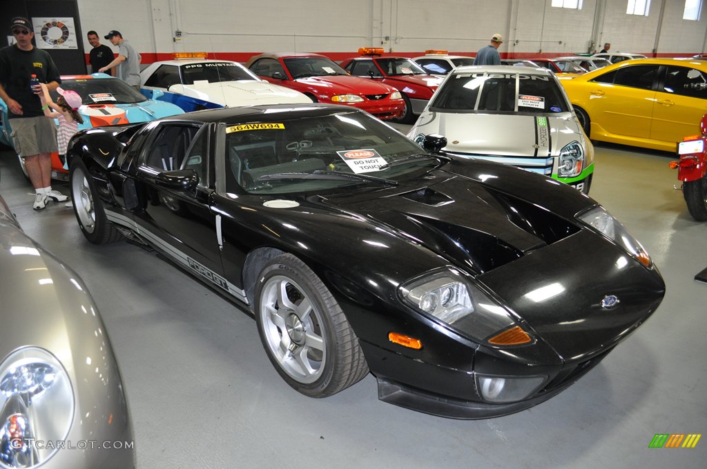 A Ford GT Race Car in Mark II Black