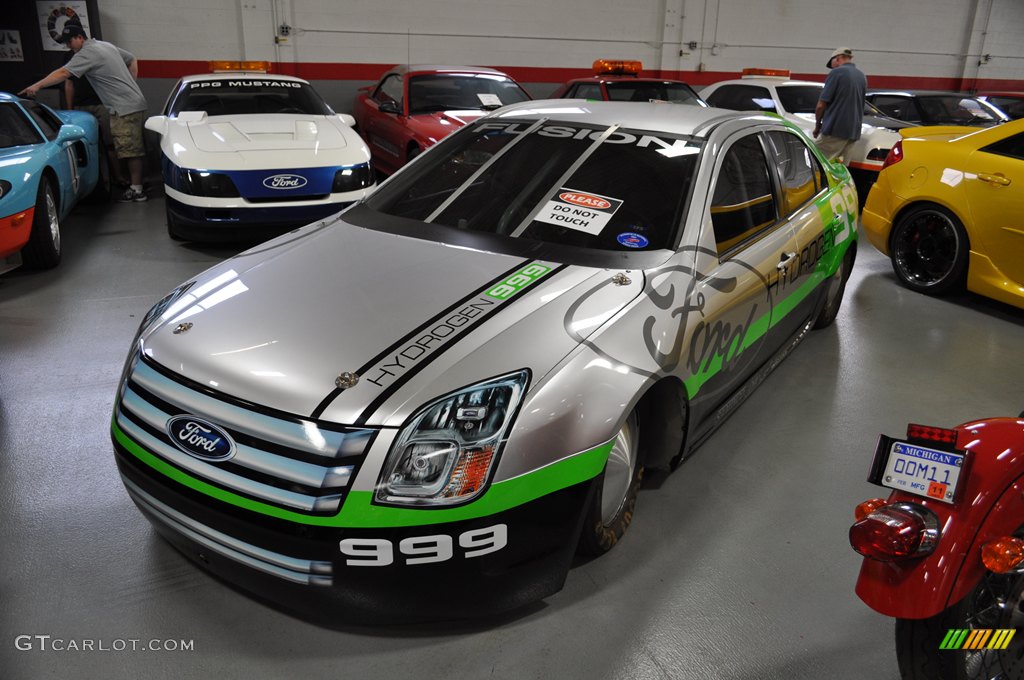 The Ford Fusion Hydrogen 999 Land Speed Record Car, 207.2 miles per hour across the salt flats of Utah.