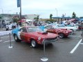 A beautiful collection of AMC drag cars at the Chrysler display