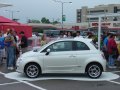 The Fiat 500 at the Chrysler display area.