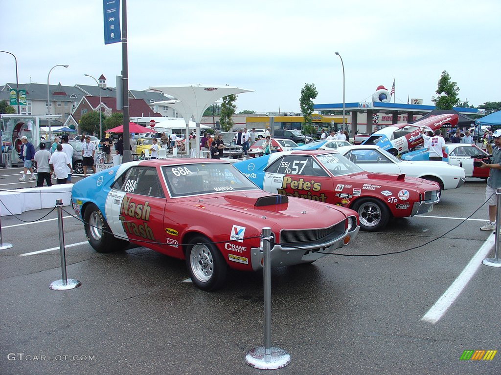 AMC Drag car collection at the Woodward Dream Cruise, Chrysler display.