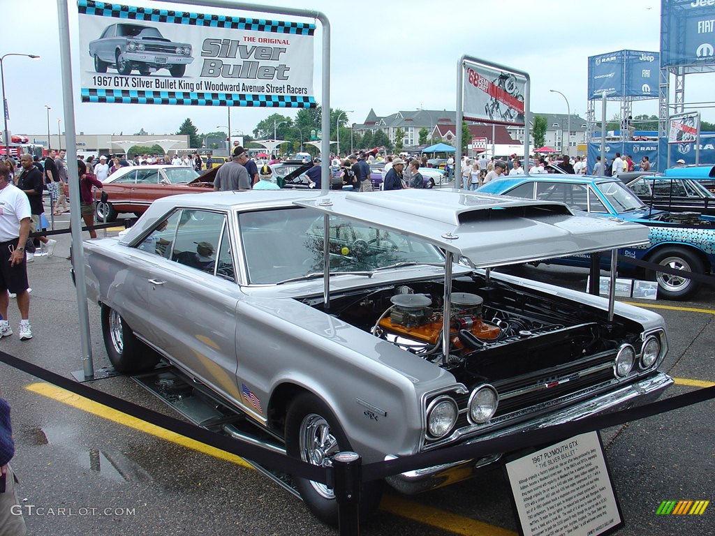 1967 Plymouth GTX “ The Silver Bullet ”  a 426 Hemi stroked to 487, a 650hp Woodward street racer, 10.30 @ 135mph