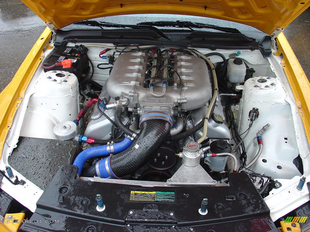 The Ford Racing 5.0 Liter DOHC (Cammer) V8 in a racing Mustang