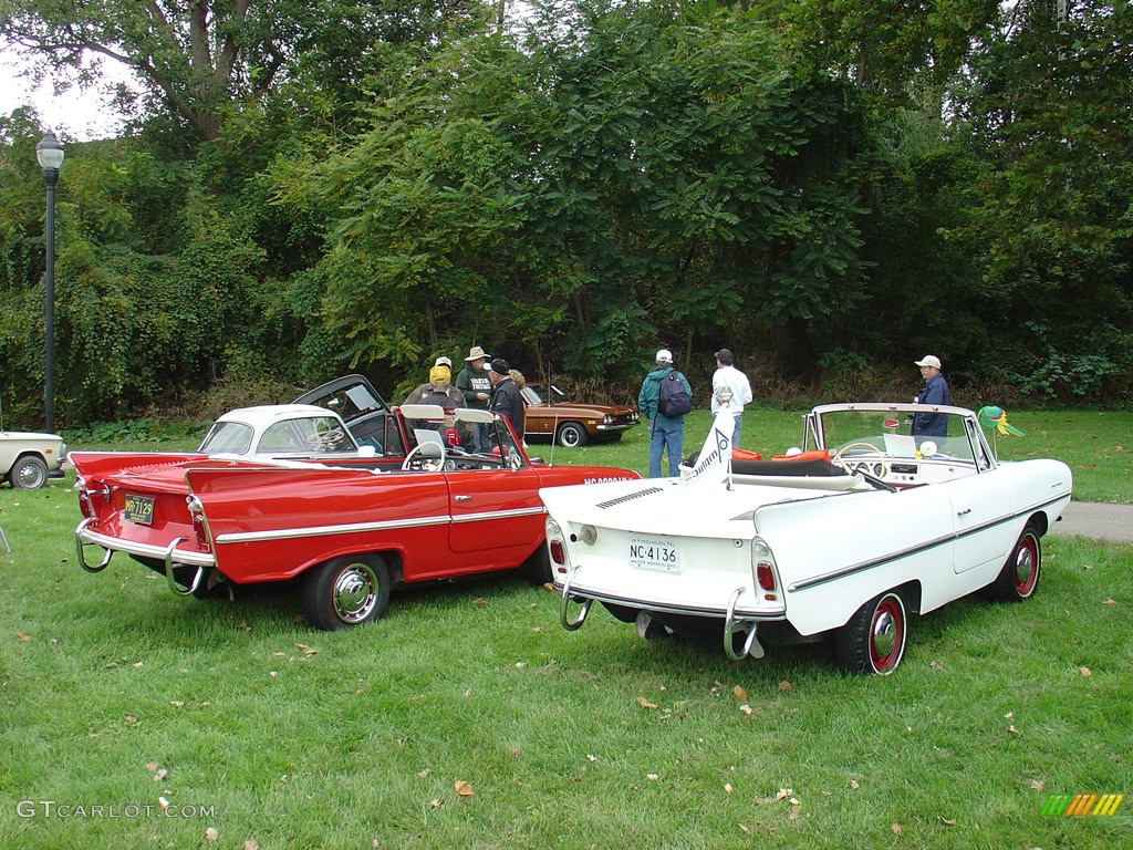 Quandt Group Amphicar, note the twin propellers for steering and thrust while traversing in the water.
