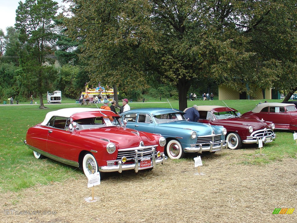 A line up of 3 Hudson Commodore 8's