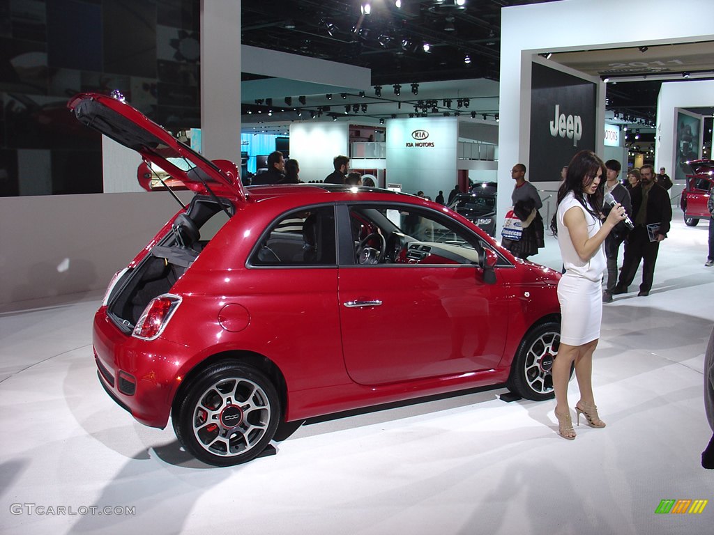 The Fiat 500 at the Chrysler display