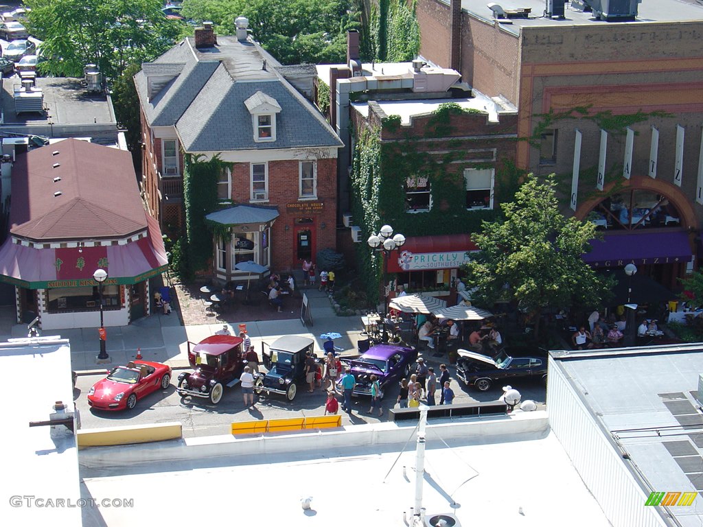 Main Street from the top of the Fourth and William parking structure.