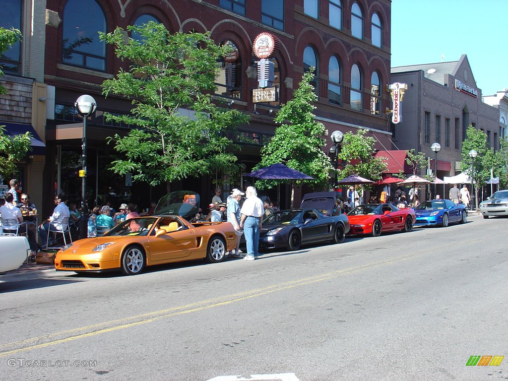 A line up of Acura NSX