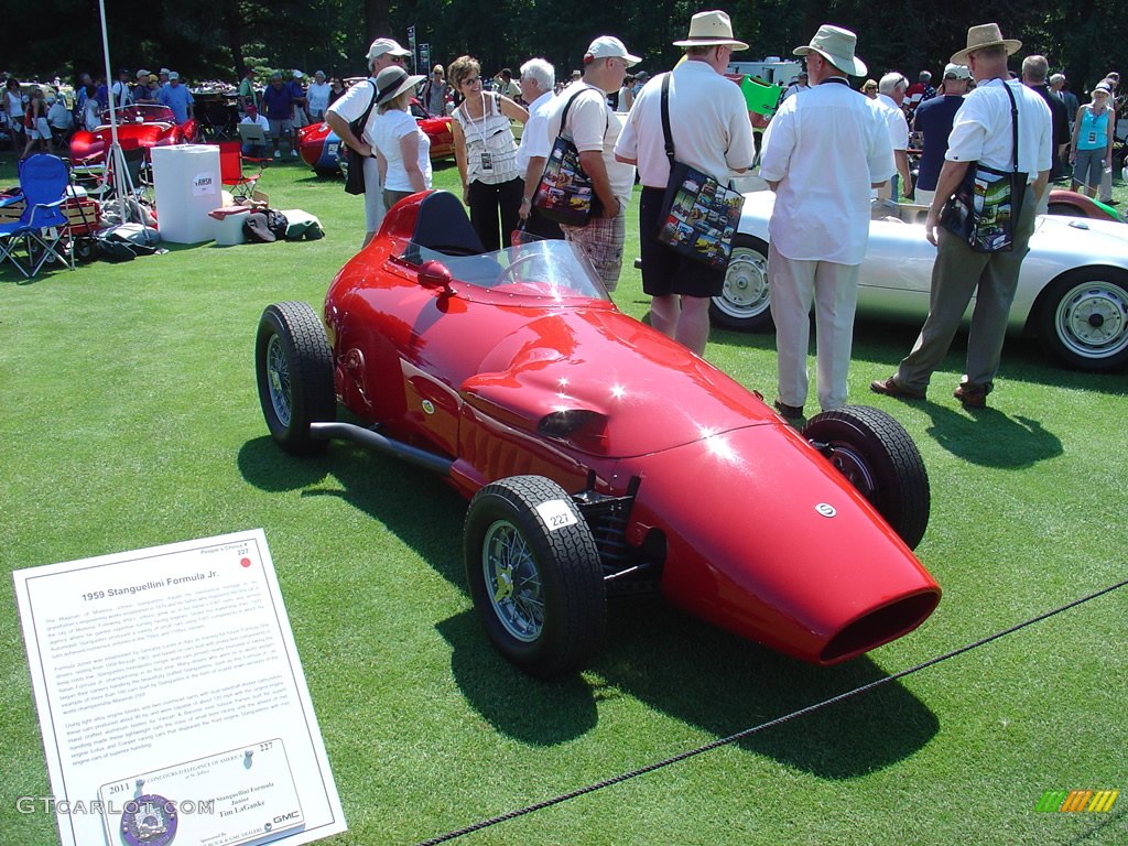 1959 Stanguellini Formula Junior, a Forumla 1 training car, 90hp 120mph.