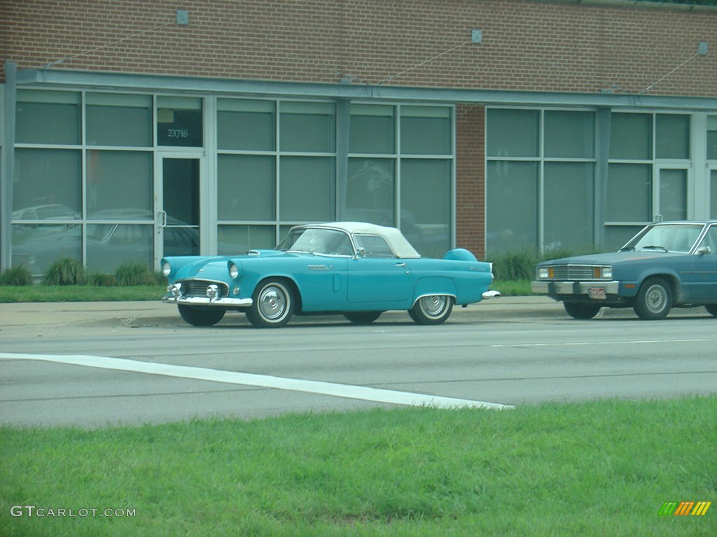 A Ford Thunderbird in T-Bird Blue