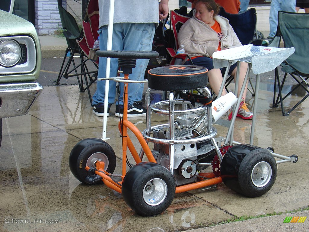 Gas powered racing barstool.