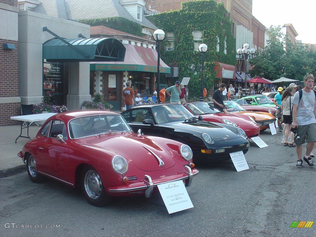 Rennstatt Racing Display and a 1964 Porsche 356 Coupe