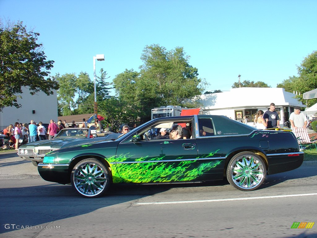 Cadillac Eldorado with Green Flames
